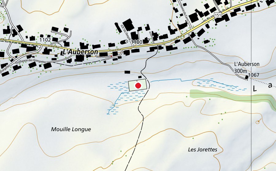 Carte indiquant l’emplacement de Patinoire (Terrain de sport)