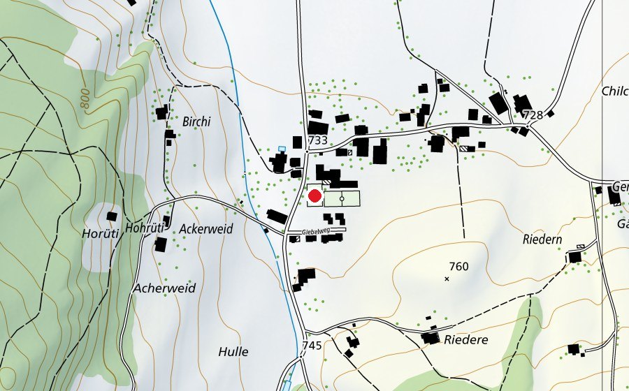 Mappa con la posizione di Pausenplatz (Campo sportivo)