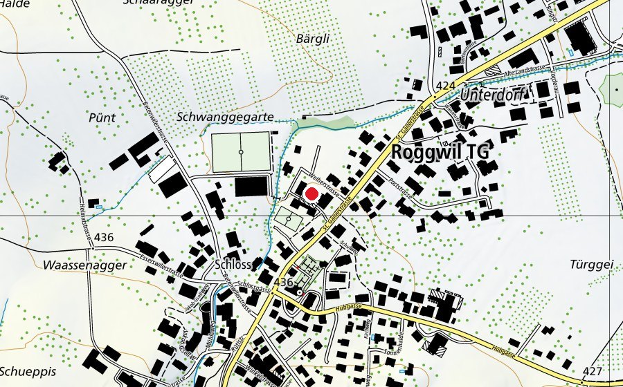 Mappa con la posizione di Pausenplatz (Campo sportivo)
