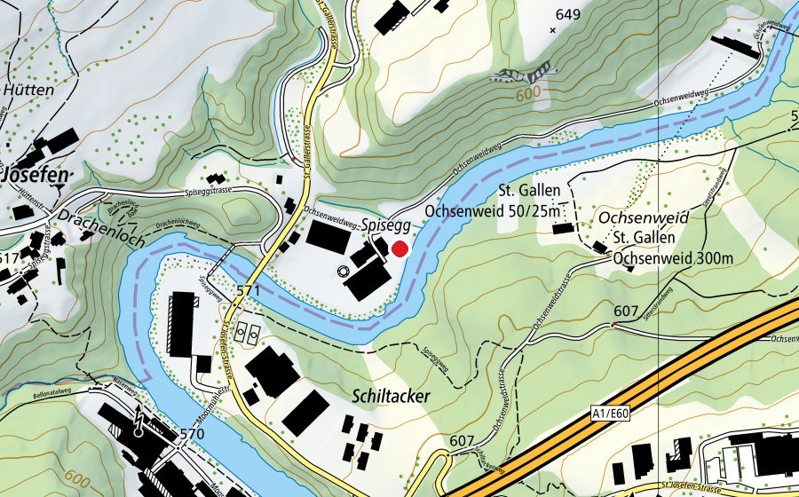Mappa con la posizione di Pferde Karusell (Campo sportivo)