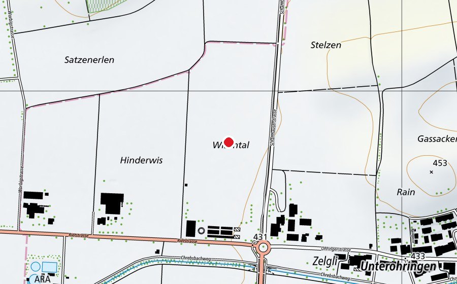 Mappa con la posizione di Polo Park & Country Club Zürich (Campo sportivo)