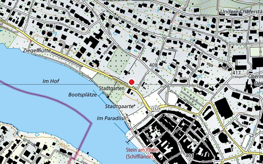 Mappa con la posizione di Pumptrack Fridau (Campo sportivo)