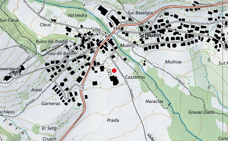 Map showing the location of Pumptrack (Sports field)