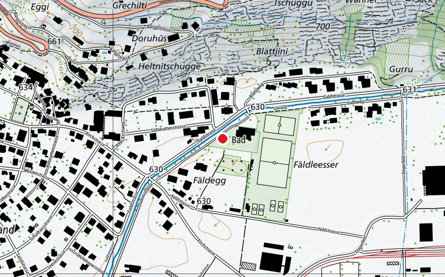 Carte indiquant l’emplacement de Pumptrack (Terrain de sport)