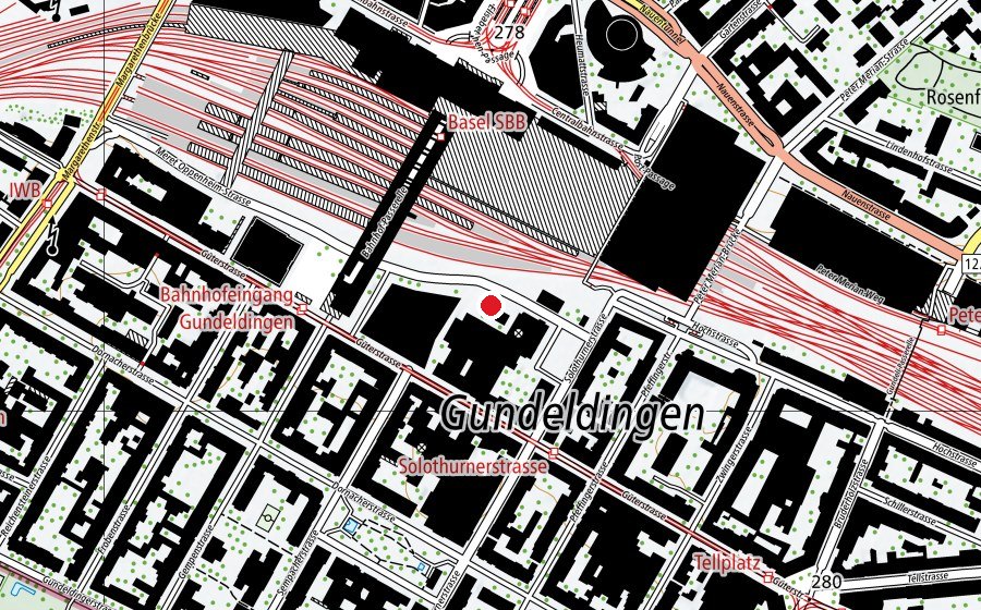 Carte indiquant l’emplacement de Purple Park (Terrain de sport)