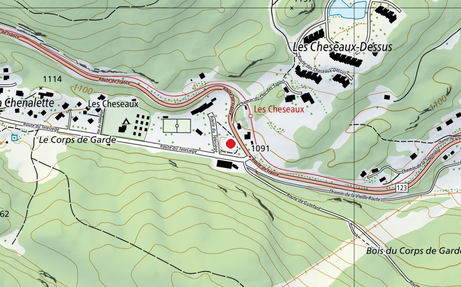 Carte indiquant l’emplacement de RC Track (Terrain de sport)
