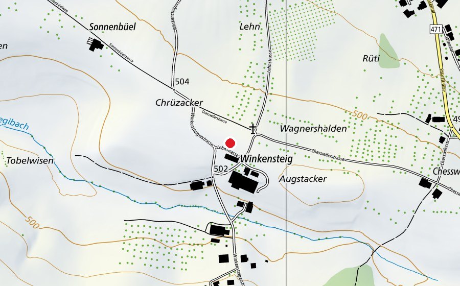 Carte indiquant l’emplacement de Reitplatz (Terrain de sport)