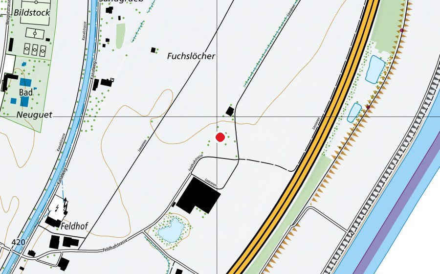 Mappa con la posizione di Reitverrein Oberriet (Campo sportivo)