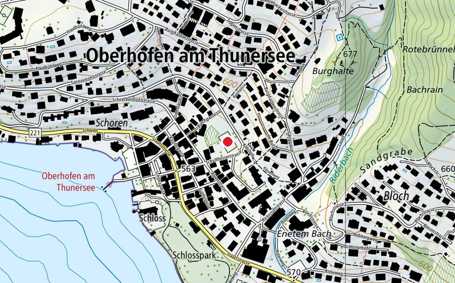 Carte indiquant l’emplacement de Rossweide (Terrain de sport)