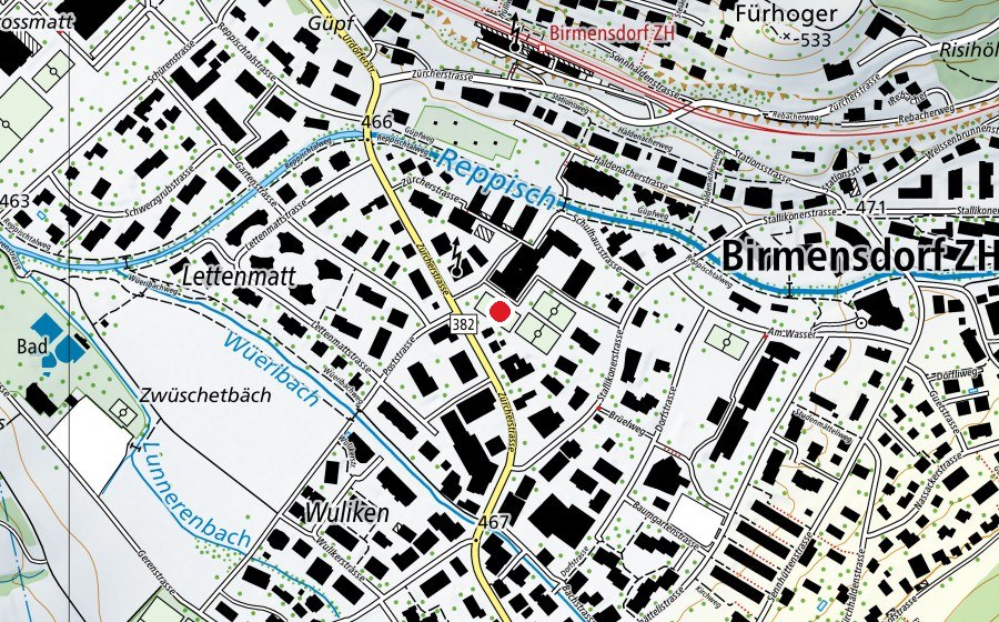 Carte indiquant l’emplacement de Roter Platz (Terrain de sport)