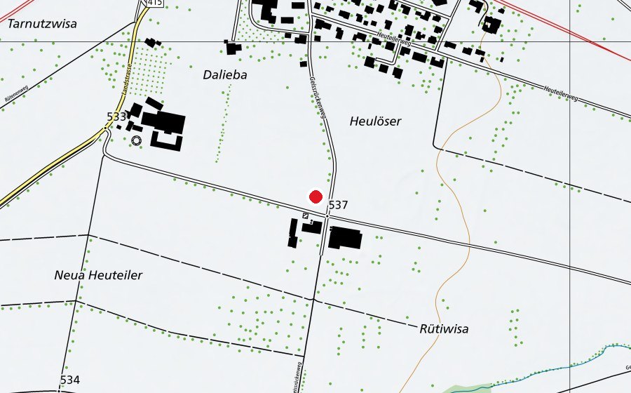 Map showing the location of Rütihof (Sports field)