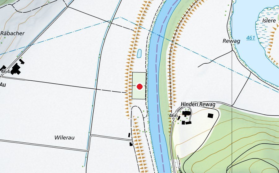 Mappa con la posizione di SC Wileroltigen (Campo sportivo)