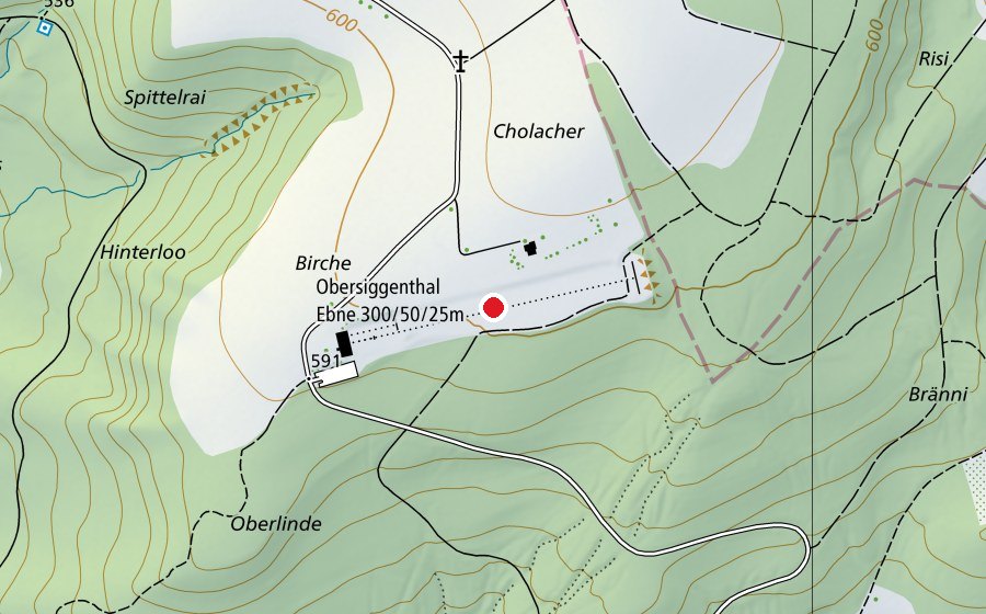Mappa con la posizione di Schiessanlage Ebne (Campo sportivo)