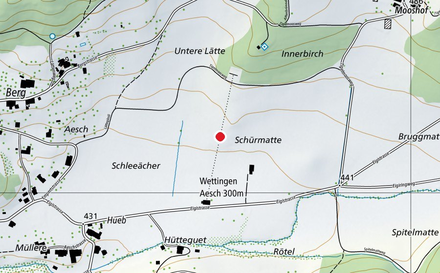 Mappa con la posizione di Schiessanlage Eigi (Campo sportivo)