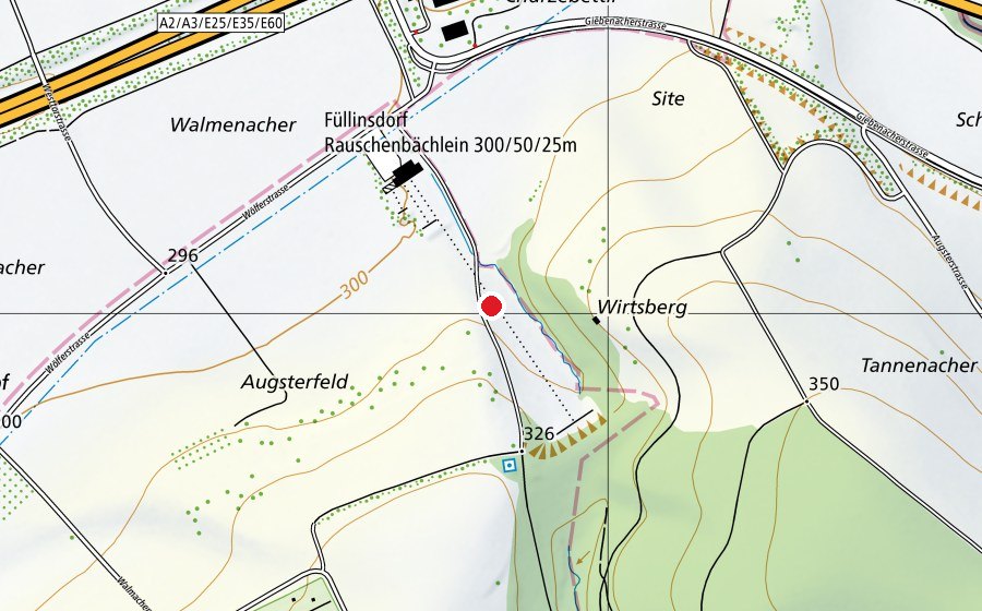 Mappa con la posizione di Schiessanlage Rauschenbächlein (Campo sportivo)
