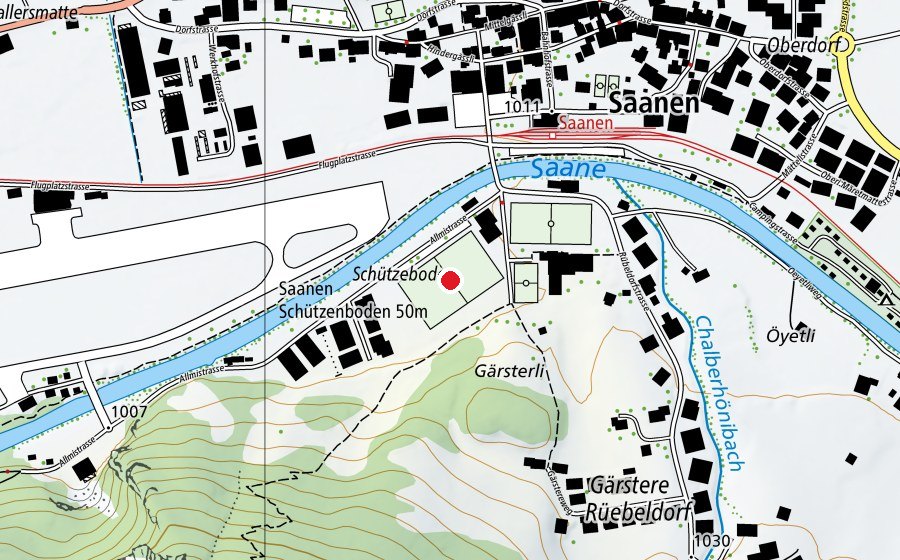 Mappa con la posizione di Schützebode (Campo sportivo)