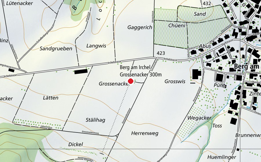 Carte indiquant l’emplacement de Schützenhaus (Terrain de sport)