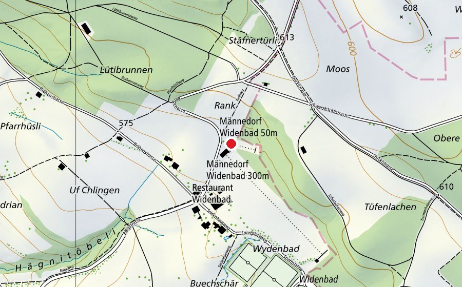 Mappa con la posizione di Schützenhaus (Campo sportivo)