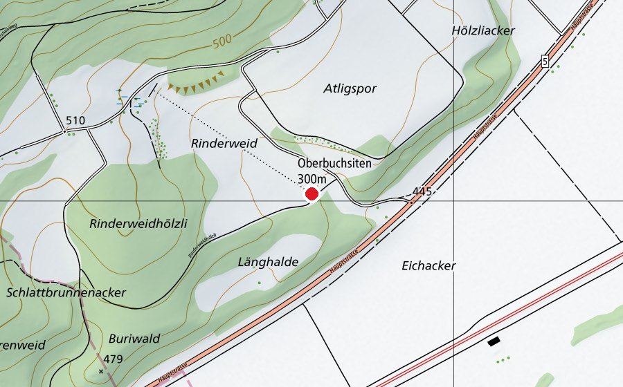 Mappa con la posizione di Schützenhaus (Campo sportivo)