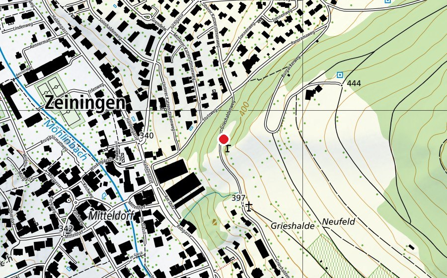 Carte indiquant l’emplacement de Schützenhaus (Terrain de sport)