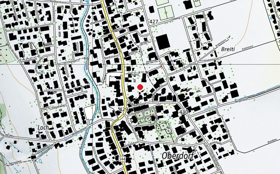 Mappa con la posizione di Schulhausplatz (Campo sportivo)