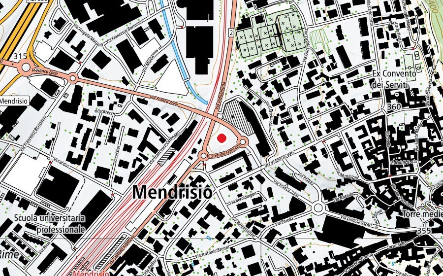 Carte indiquant l’emplacement de Skatepark Al Macello (Terrain de sport)