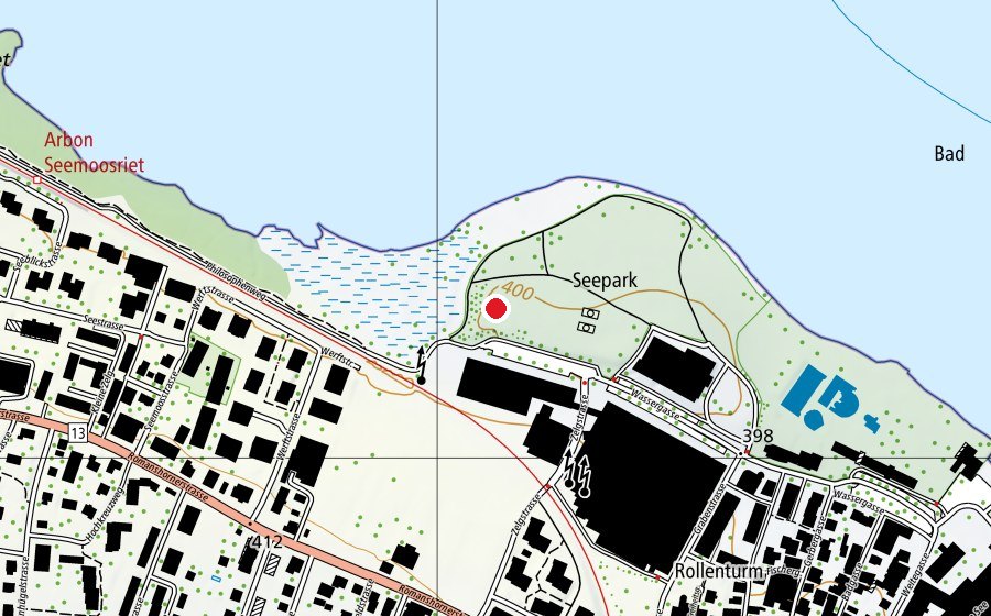 Mappa con la posizione di Skatepark (Campo sportivo)