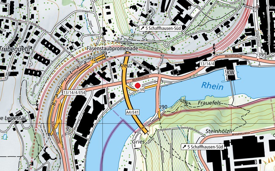 Map showing the location of Skatepark N4 (Sports field)