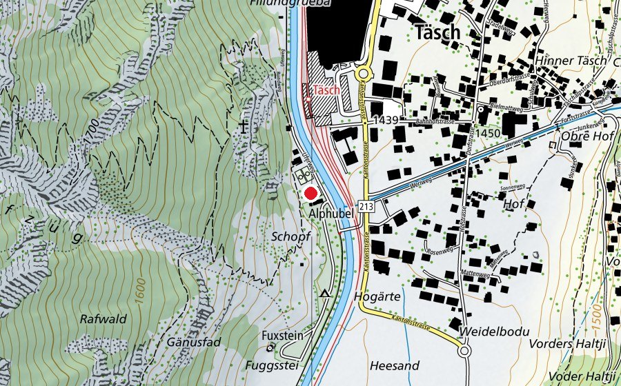 Carte indiquant l’emplacement de Skatepark (Terrain de sport)