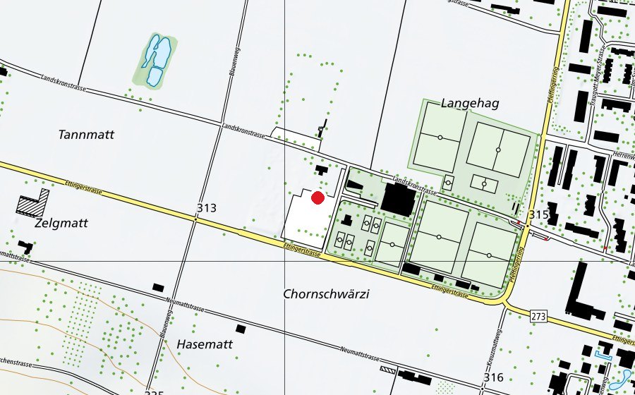 Mappa con la posizione di Skateranlage (Campo sportivo)