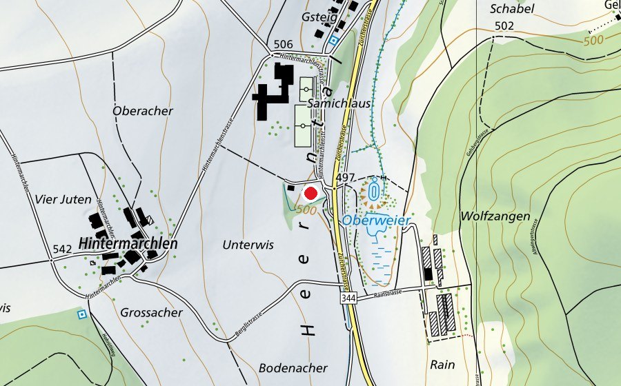 Mappa con la posizione di Skateranlage Lufingen (Campo sportivo)