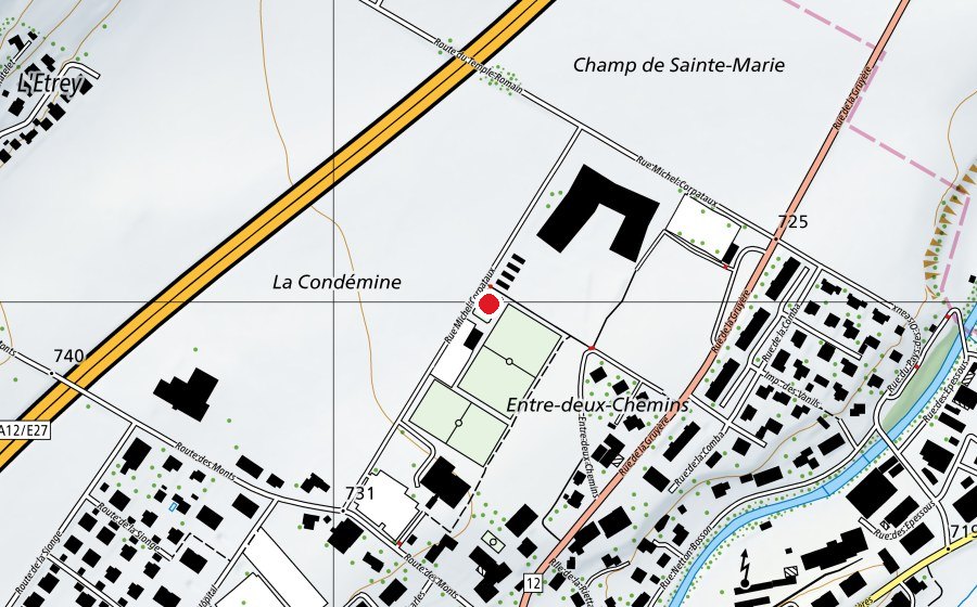 Mappa con la posizione di Skaterhockey (Campo sportivo)