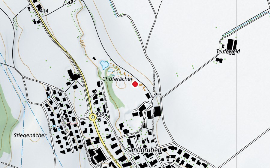 Map showing the location of Skills Park (Sports field)
