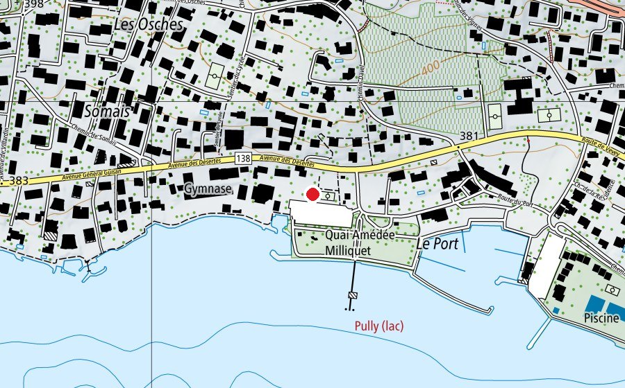 Karte mit dem Standort von Slackline (Sportplatz)