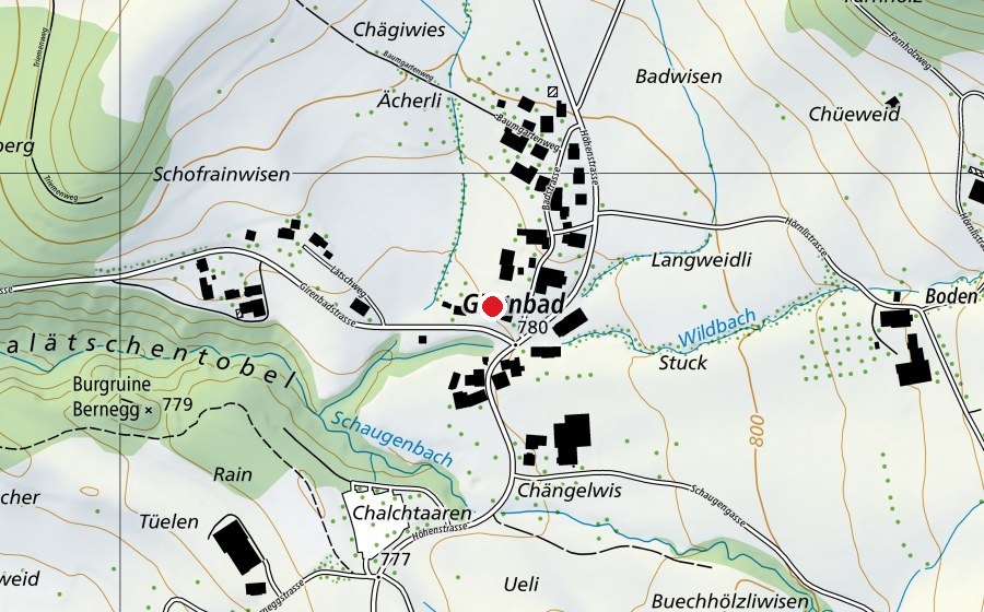 Mappa con la posizione di Sportpaltz (Campo sportivo)