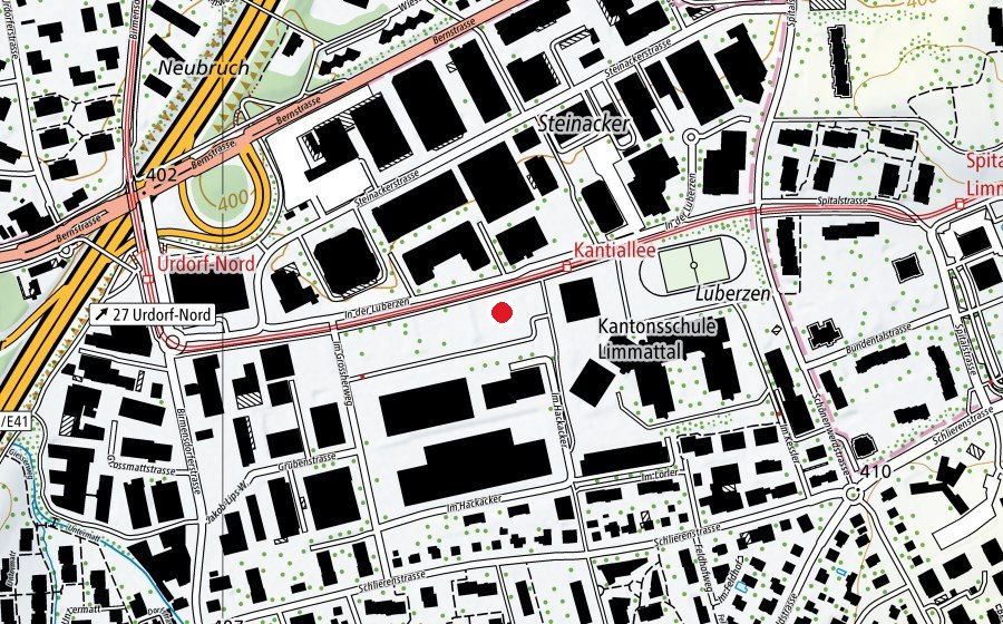 Carte indiquant l’emplacement de Sportpark (Terrain de sport)
