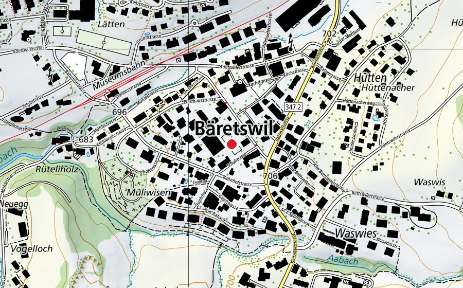 Mappa con la posizione di Sportplatz (Campo sportivo)