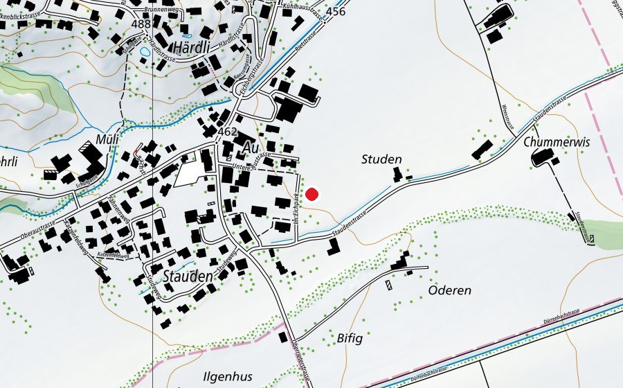 Karte mit dem Standort von Sportplatz Eichpark (Sportplatz)