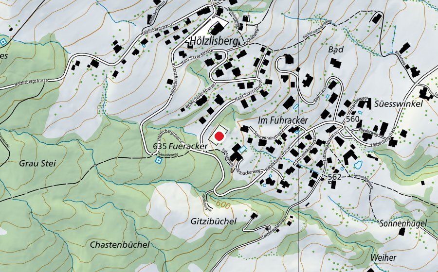 Mappa con la posizione di Sportplatz Jugend- und Erlebnishaus Eichberg (Campo sportivo)