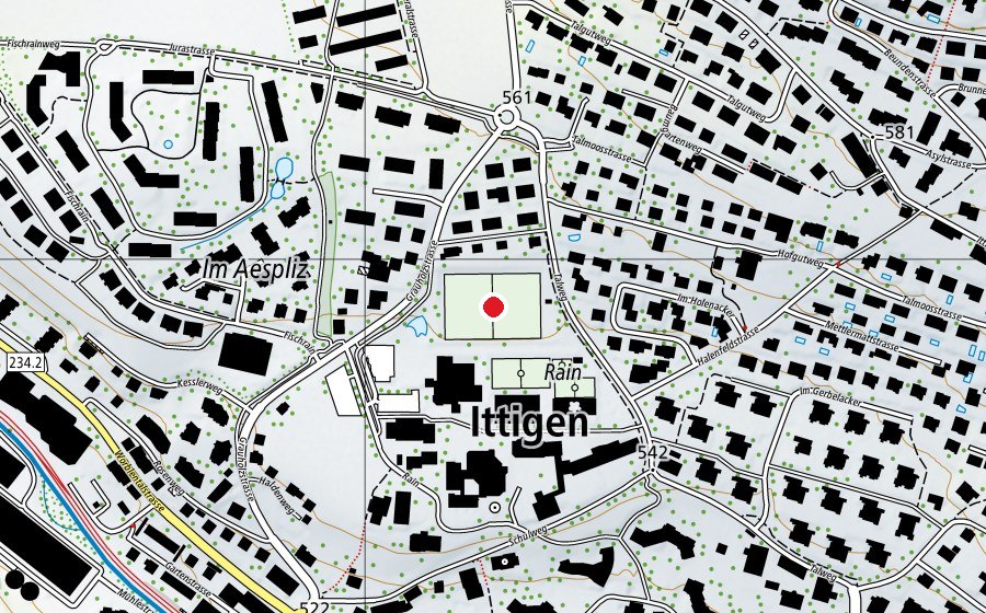 Karte mit dem Standort von Sportplatz OSZ (Sportplatz)
