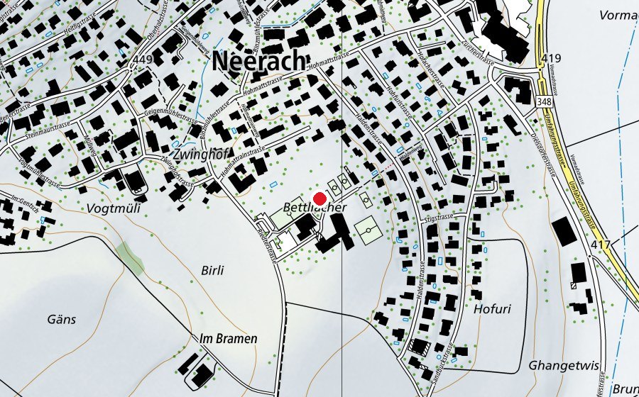 Carte indiquant l’emplacement de Sportplatz Sandbuck (Terrain de sport)