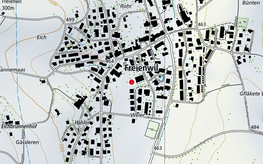 Carte indiquant l’emplacement de Sportplatz Schule (Terrain de sport)