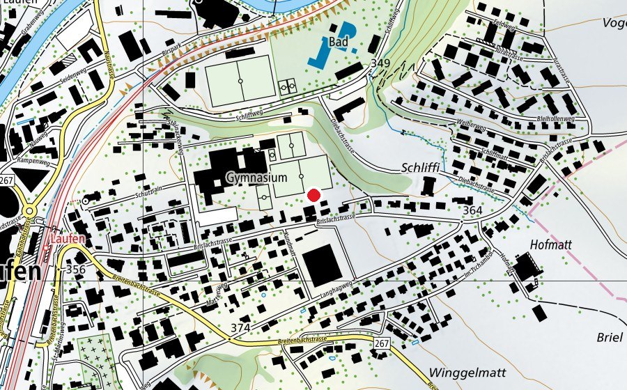 Carte indiquant l’emplacement de Sprintbahn (Terrain de sport)