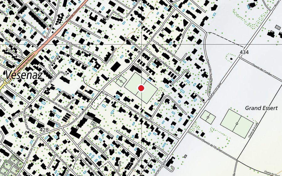 Mappa con la posizione di Stade de la Californie (Campo sportivo)