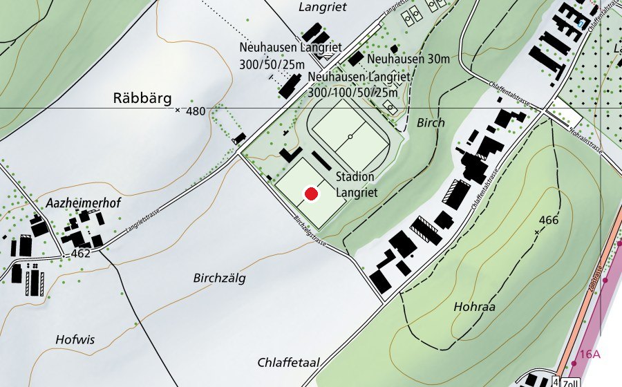 Carte indiquant l’emplacement de Stadion Langriet (Terrain de sport)
