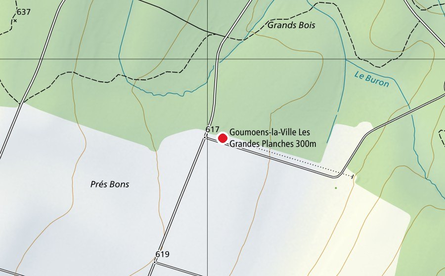 Carte indiquant l’emplacement de Stand de tir (Terrain de sport)