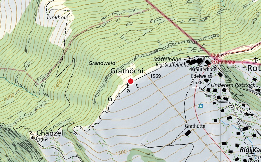 Carte indiquant l’emplacement de Startplatz Staffelhöhe (Terrain de sport)