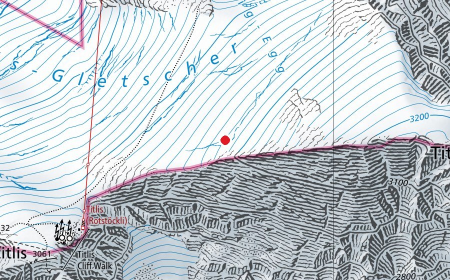 Map showing the location of Startplatz Titlis (Sports field)