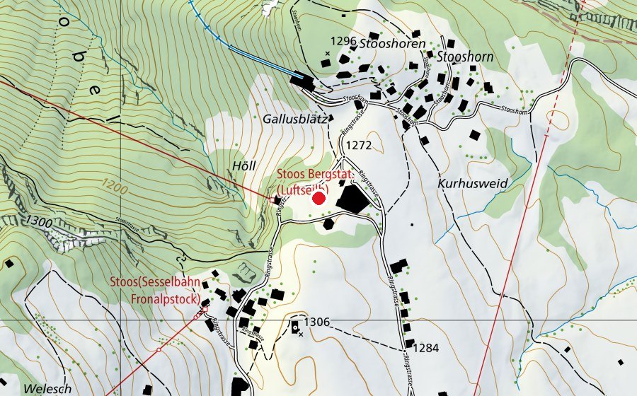 Mappa con la posizione di Stoosschwinget (Campo sportivo)