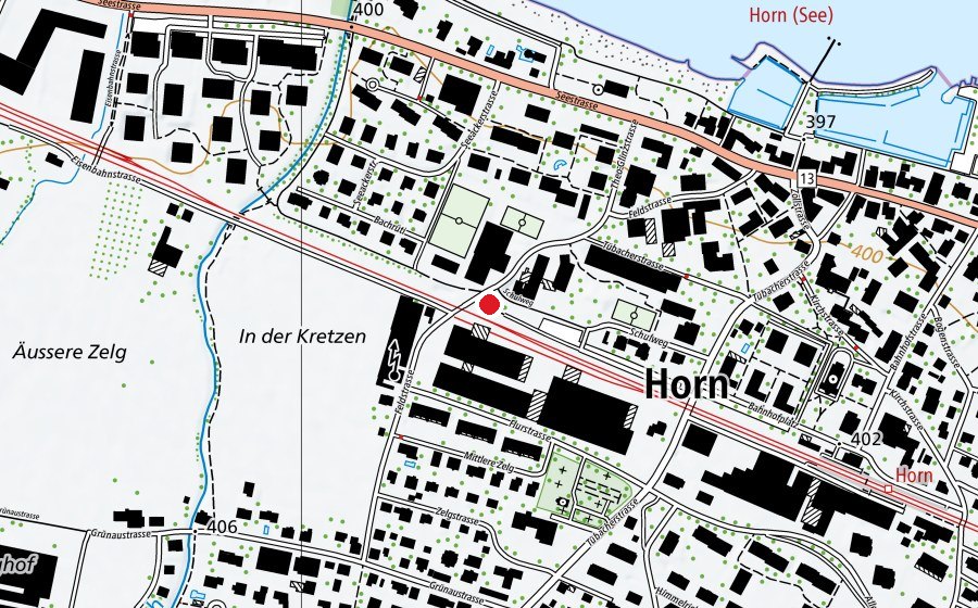 Map showing the location of Street Workout (Sports field)